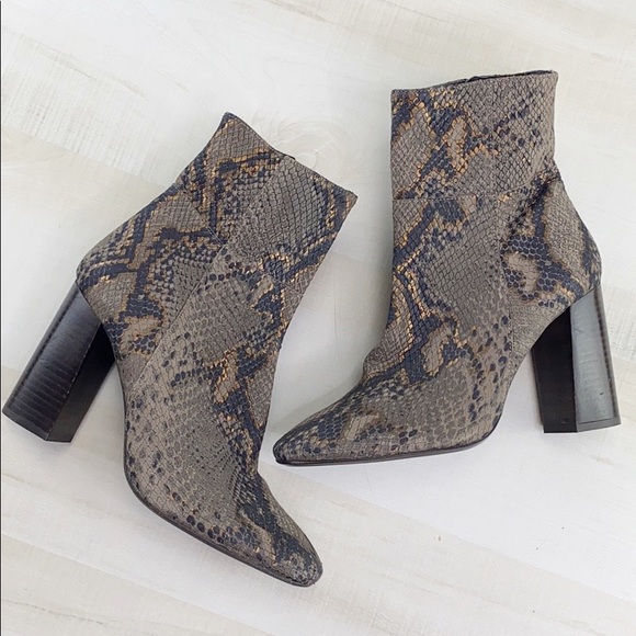 FREE PEOPLE Nolita Snake Embossed Leather Boot - Picture 3 of 13